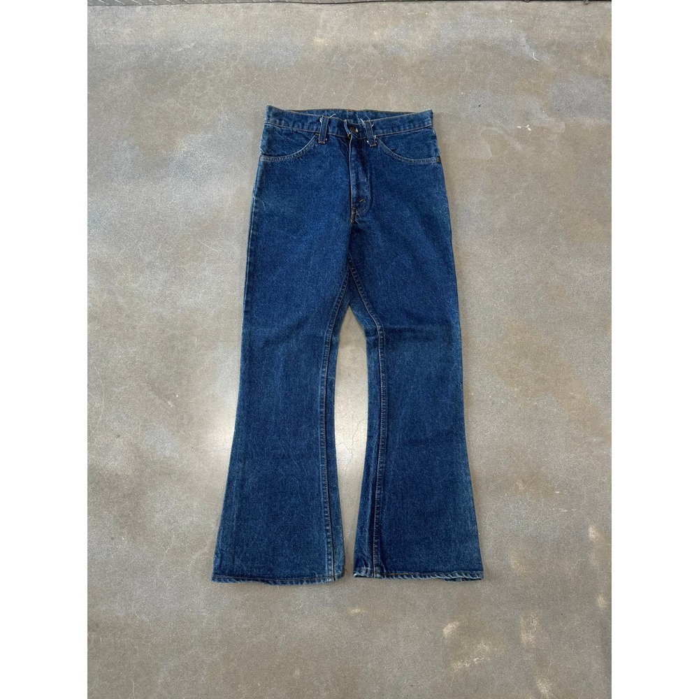 Vintage 1980s Levis 646-0217 Orange Tab Flared Jeans 42 Talon Zipper [29]